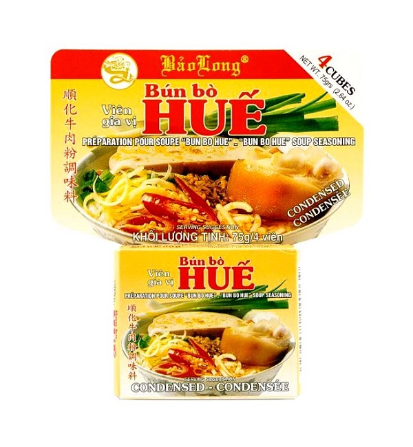 Dado per Bùn Bò Hué noodles con manzo - Bao Long 75g. (4 pz.)